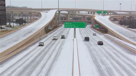 Some High Overpasses Remain Slick After Winter Storm Nbc 5 Dallas