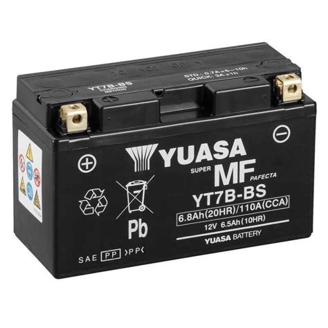 Batteria Yuasa Yt B Bs Sigillata Con Acido A Corredo V Ah Per