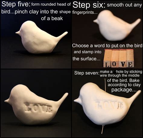 Micaela's Craft Blog: Clay Bird Tutorial