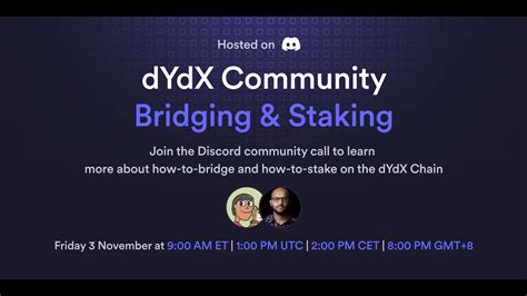 Dydx Chain Bridging And Staking Walk Through Ama Youtube