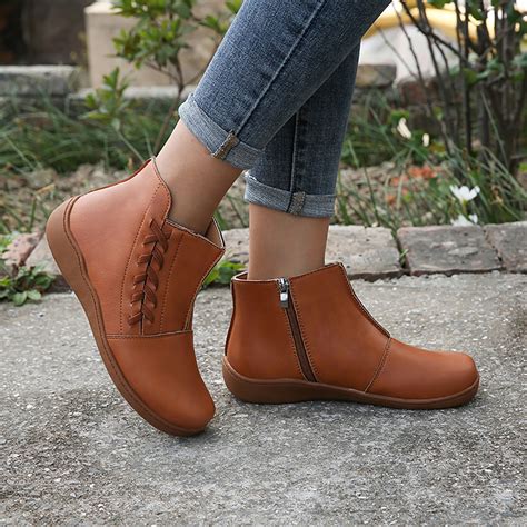 New Women Large Size Slip Resistant Comfy Ankle Boots Chile Shop