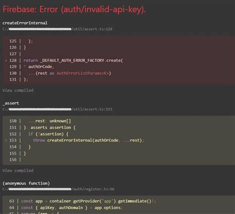 React firebase Firebase Error auth invalid api key 에러