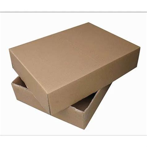 Single Wall 3 Ply Top Bottom Corrugated Box 5 10 Kg At Rs 12 Piece