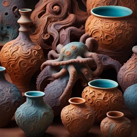 Octopus Pottery Ai Generated Artwork Nightcafe Creator