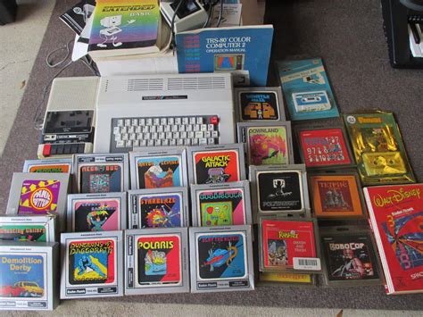 Tandy 128K Color Computer 3 Bundle TRS-80 HUGE LOT OF GAMES,ORIGINAL ...