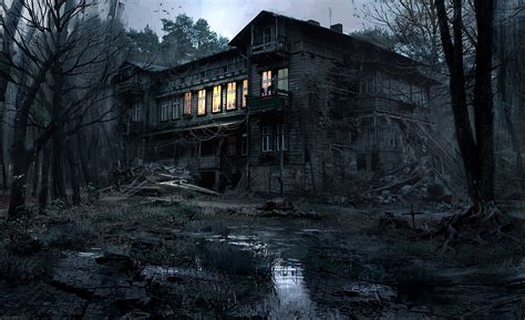 Haunted House 4k Wallpaper