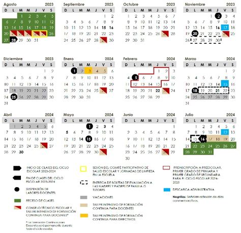 Planifica Tu Con El Calendario Escolar Sep Desc Brelo Aqu