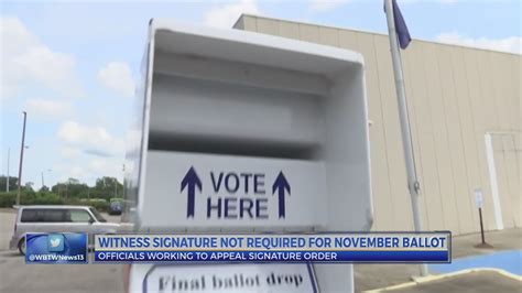 Officials To Appeal Judges Order Not Requiring Witness Signatures On