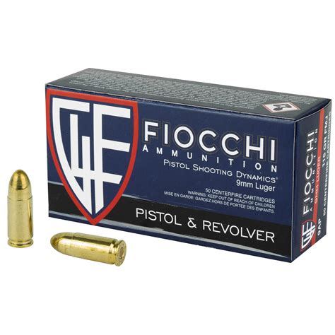 Fiocchi 9mm 115 Grain Fmj 50 Rounds