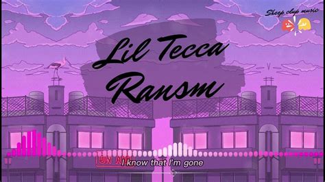 Lil Tecca Ransom Lyric Video Youtube