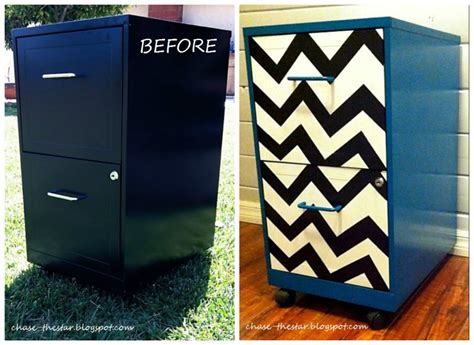 Metal File Cabinet Makeover - DIY Inspired