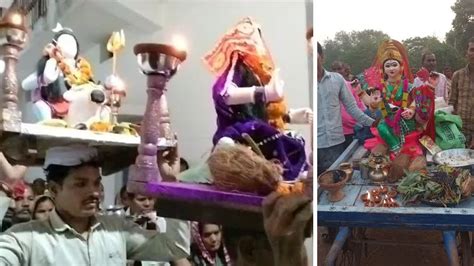 बेमेतरा में दीपावली के बाद शिव पार्वती का विवाह निकाली गई गौरा गौरी की