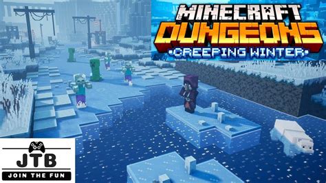 Minecraft Dungeons Creeping Winter Dlc Update Frosted Fjord Walkthru