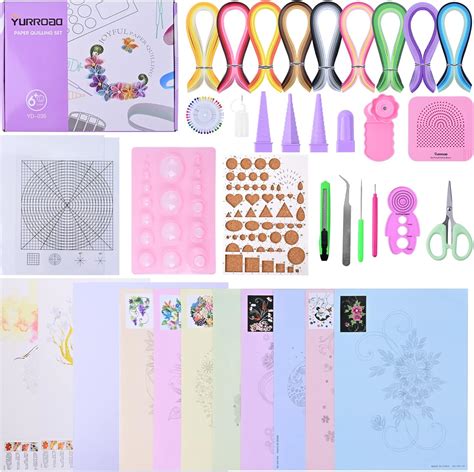 YURROAD Quilling Kit Completo Con Carta E Strumento 900 Strisce