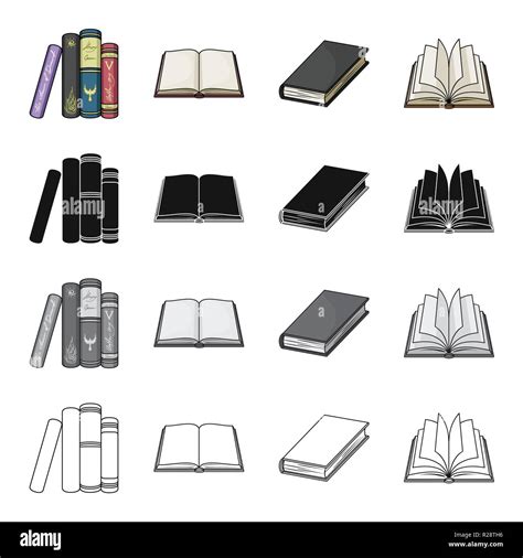 Different Types Of Books Literature Textbook Dictionary Book Set