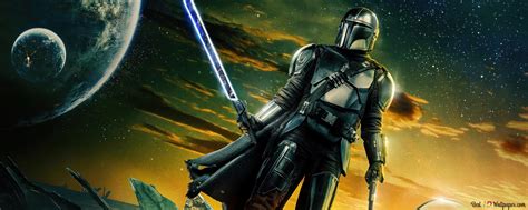 The Mandalorian season 3 Darksaber 4K wallpaper download