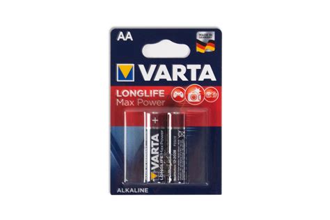 Батарейка VARTA Longlife Power Max Mignon 1 5V LR6 AA 2 шт в блистере