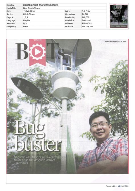 Pdf Newspaper Nst Malaysia Outdoor Lighting System Chong Wen