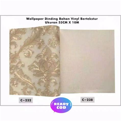 Jual Wallpaper Dinding Vinyl Bertekstur Premium Isi 10meter Motif