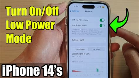 Iphone S Pro Max How To Turn On Off Low Power Mode Youtube