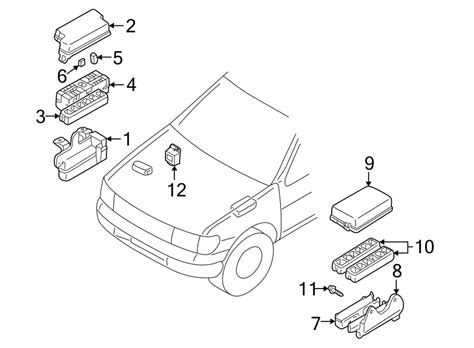 2017 Nissan Pathfinder 4WD Fuse Box Diagrams