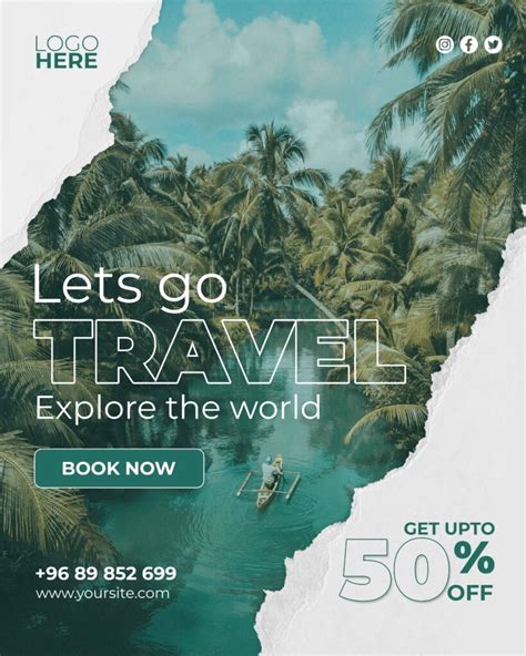 Free Travel Poster Template FreeGraphica