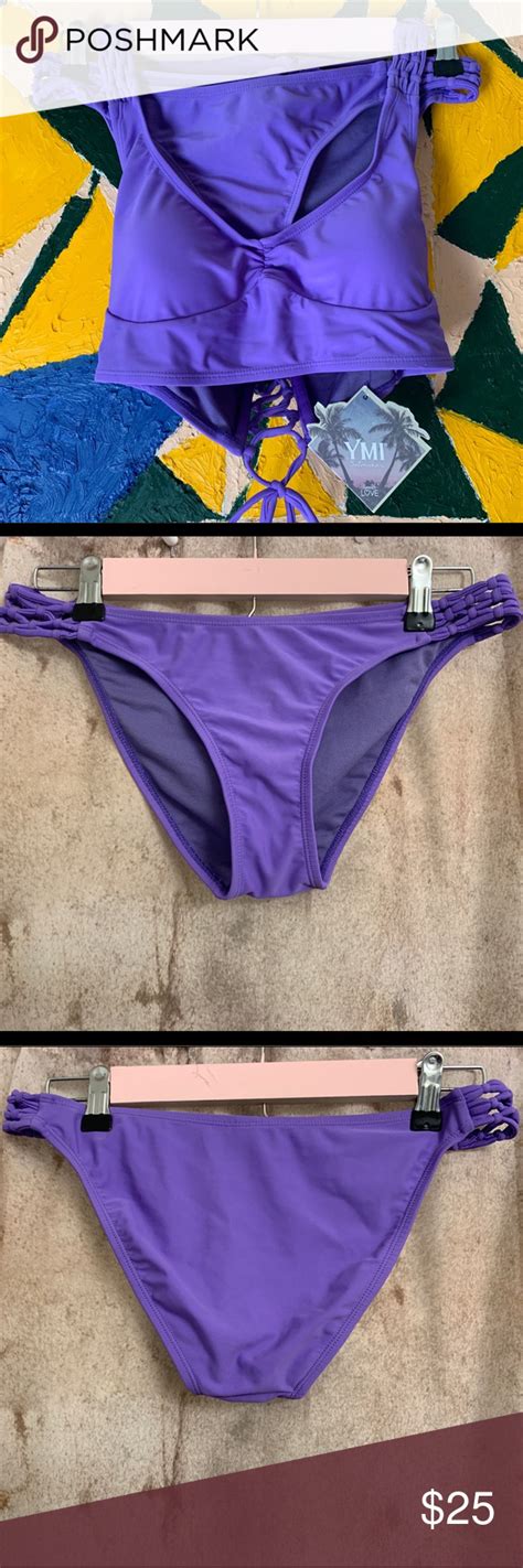 Cute Purple Two Piece Bikini NEW WITH TAGS Two Piece Bikini Purple