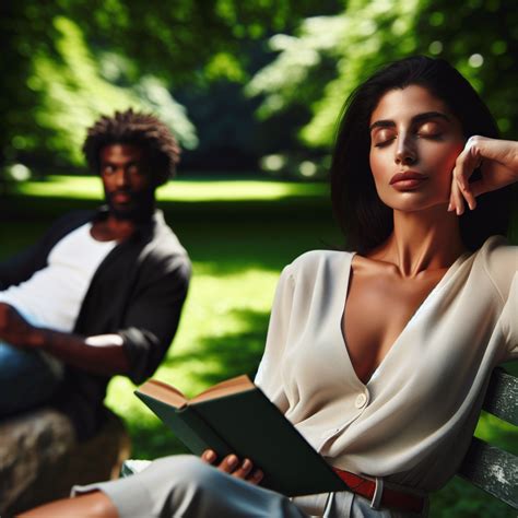 lady relaxing   person staring intensely     dis blank