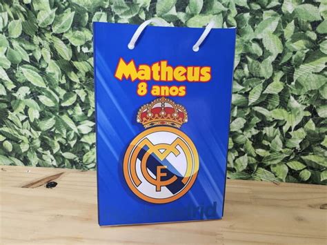 Sacola Personalizada Real Madrid Elo7 Produtos Especiais