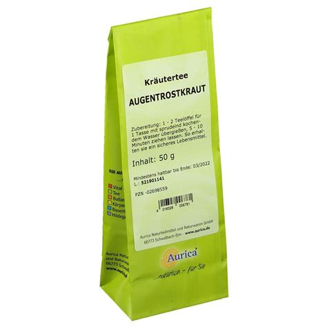 Aurica Augentrostkraut Tee 50 G Shop Apotheke