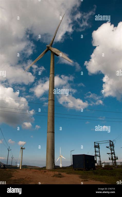 Windmills at ramakkalmedu, kerala, India Stock Photo - Alamy