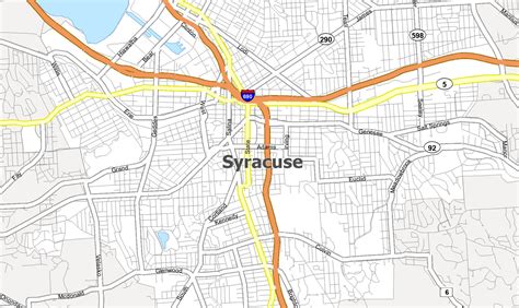 Map of Syracuse, New York - GIS Geography