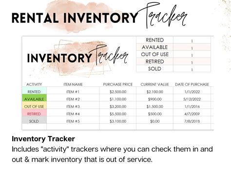 Inventory System, Small Business, Digital Planner, Excel Template