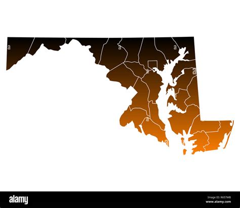 map of maryland Stock Photo - Alamy