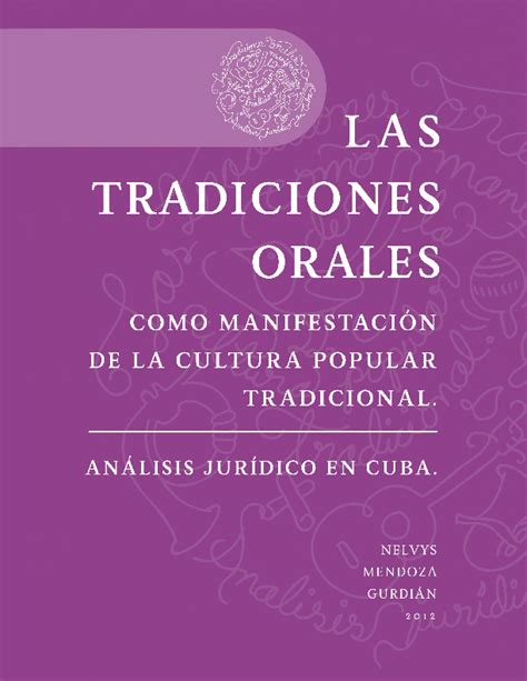 Pdf Las Tradiciones Orales Como Manifestación De La Cultura Popular