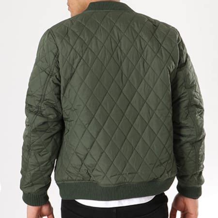 Urban Classics Veste Zippée TB862 Vert Kaki LaBoutiqueOfficielle