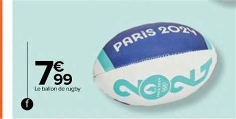 Promo Ballon Rugby T1 Des Jeux Olympiques De Paris 2024 Chez Carrefour