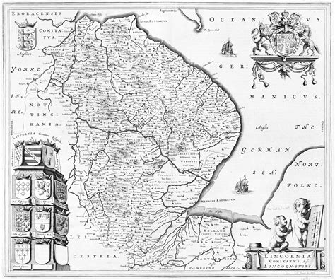 Map Of Lincolnshire Dated 1642 South Holland Life Heritage And Crafts