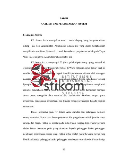 PDF BAB III ANALISIS DAN PERANCANGAN SISTEM 3 1 Analisis Sistemsir