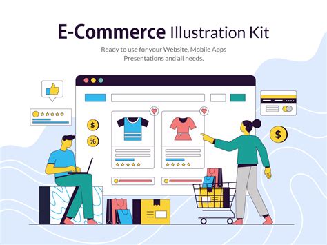 E Commerce Illustration Kit Free Figma Resource Figma Elements