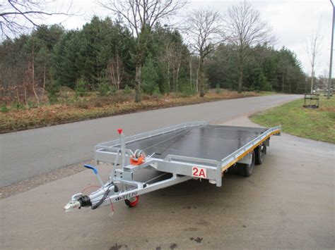 Verhuur Nr 2A Autotransporter Geremd Dubbel As 2700kg 450x212cm