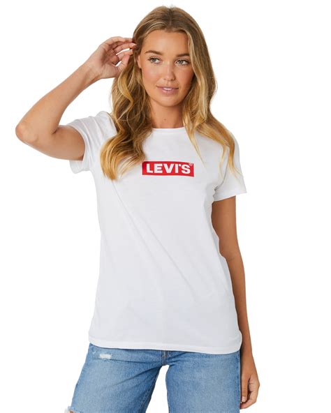 Levi S The Perfect Tee Box Tab White Graphic SurfStitch