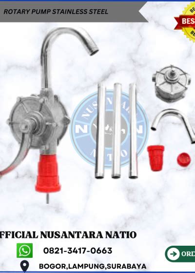 Rotary Pump Drum Stainless Steel Hand Operated Hand Pump