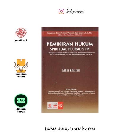 Jual Buku Pemikiran Hukum Spiritual Pluralistik Edisi Khusus Shopee