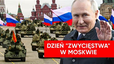 Ulice Moskwy zapchane czołgami Putin przygotowuje propagandowy Dzień