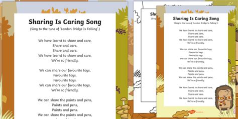 Sharing Is Caring Song (teacher made)