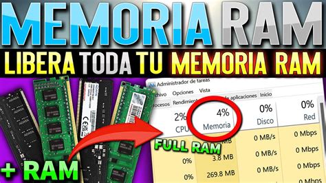 Como Liberar MEMORIA RAM En Windows 10 Y 11 Liberar Y Reducir Consumo