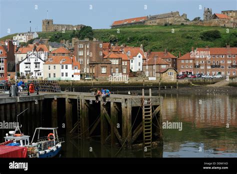 The Upper Harbour In Whitby North Yorkshire Stock Photo Alamy