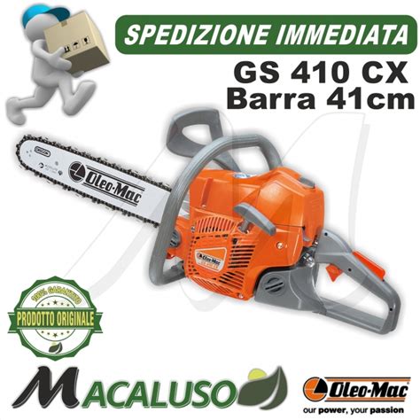 Motosega Oleo Mac GS410 CX Barra Cm 41 Oleomac Gs 410 CX OLEO MAC EFCO