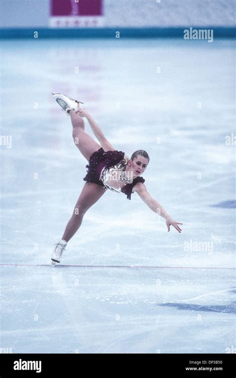 Tonya Harding (USA) competing at the 1994 Olympic Winter Games Stock ...